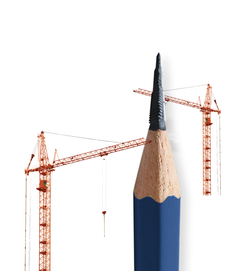 Crane and pencil construction